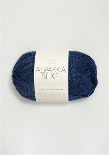 Alpakka silke 6063 Inkblå